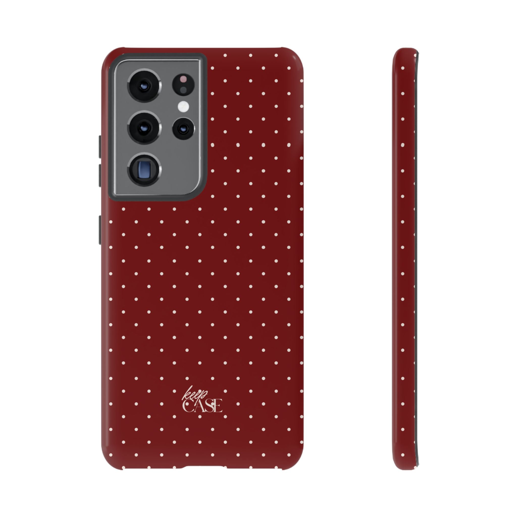Keepcase Keepers Series — Burgundy Polka Dots
