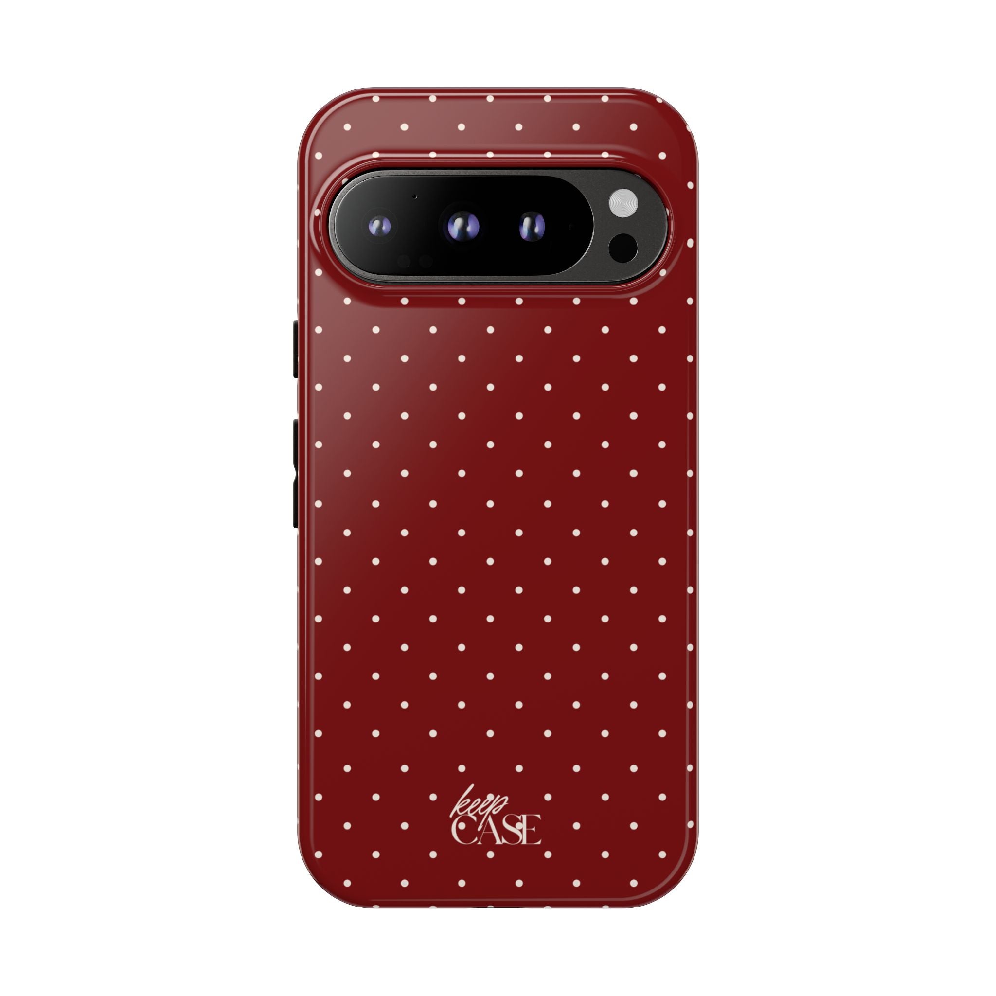 Keepcase Keepers Series — Burgundy Polka Dots
