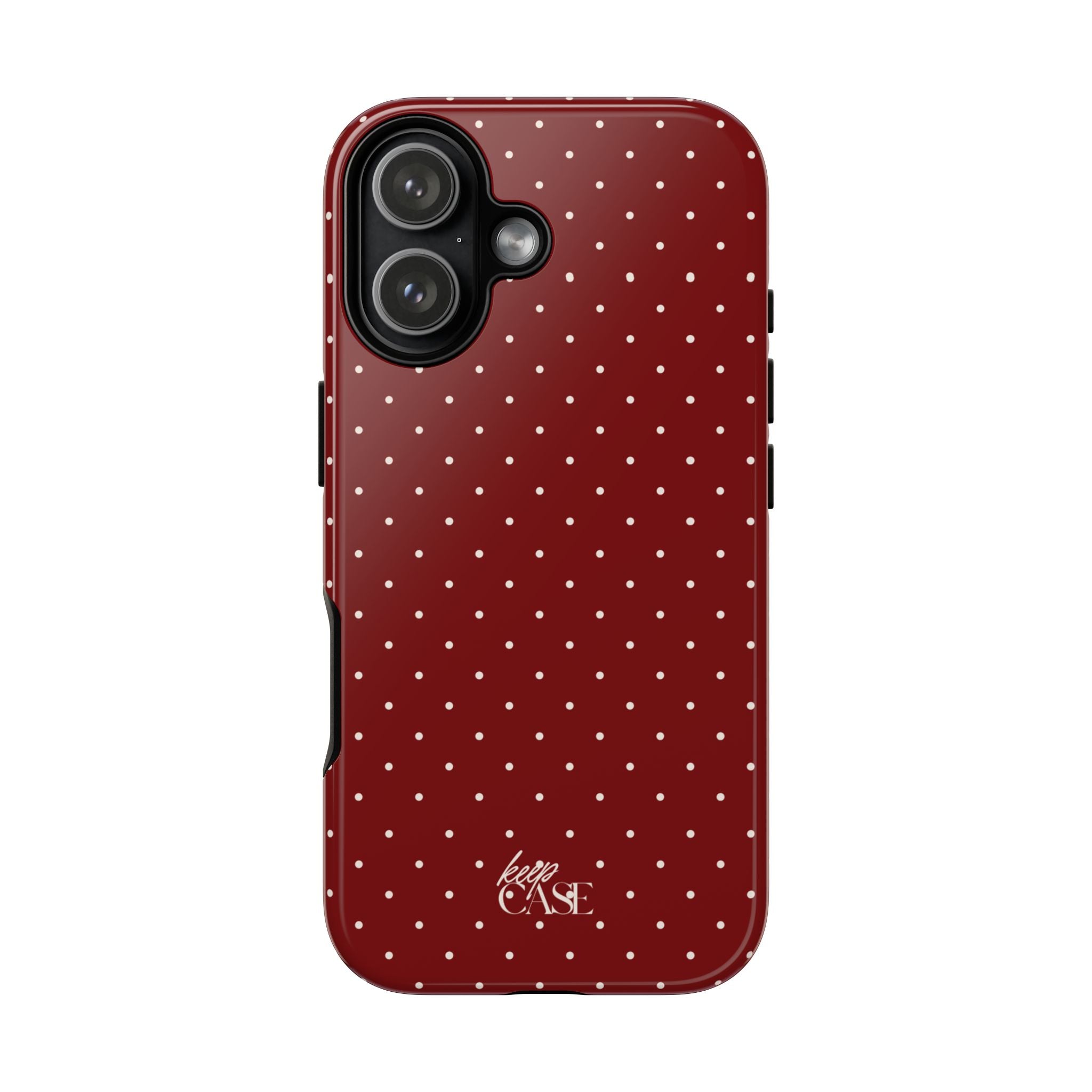 Keepcase Keepers Series — Burgundy Polka Dots