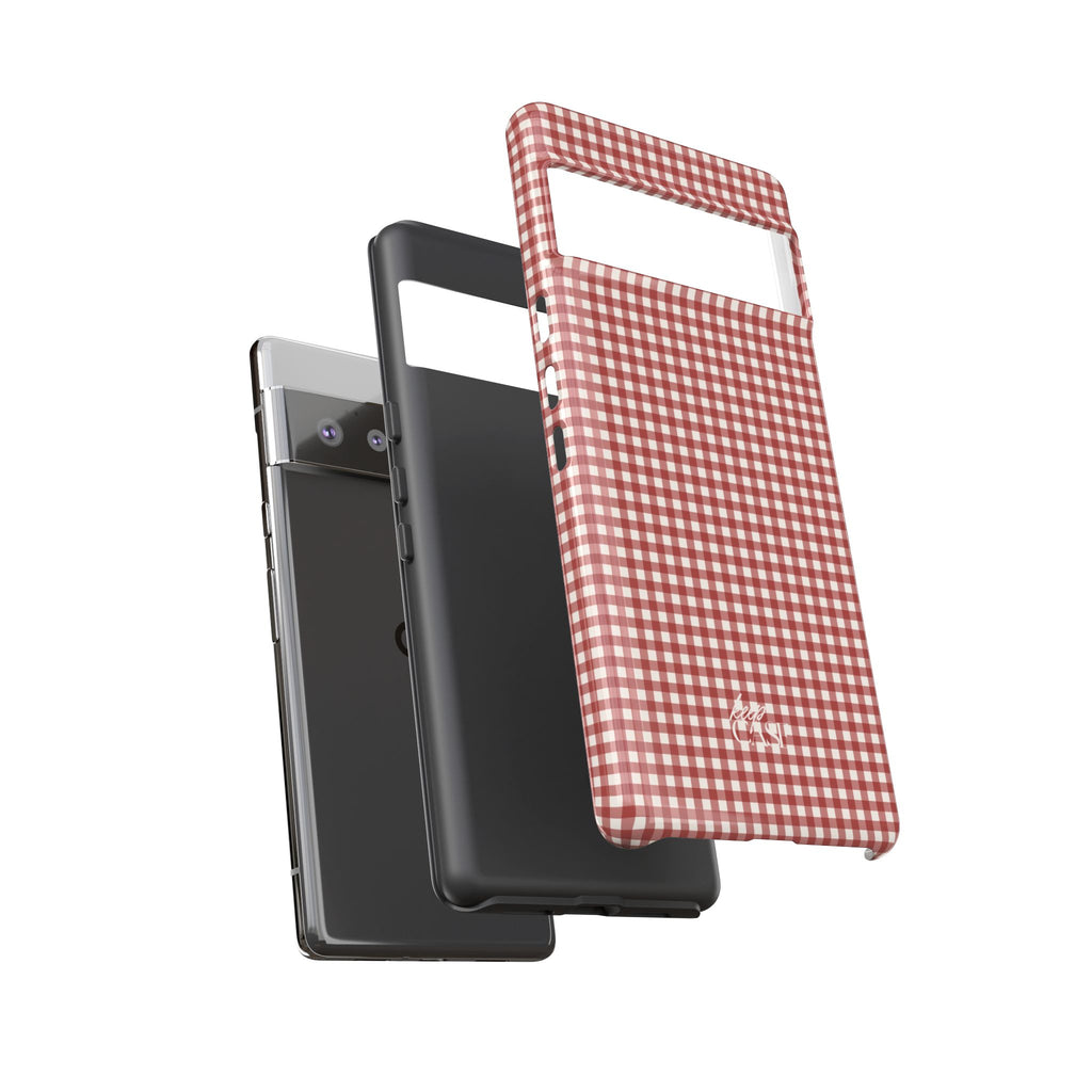 Keepcase Keepers Series — Burgundy and Cream Gingham