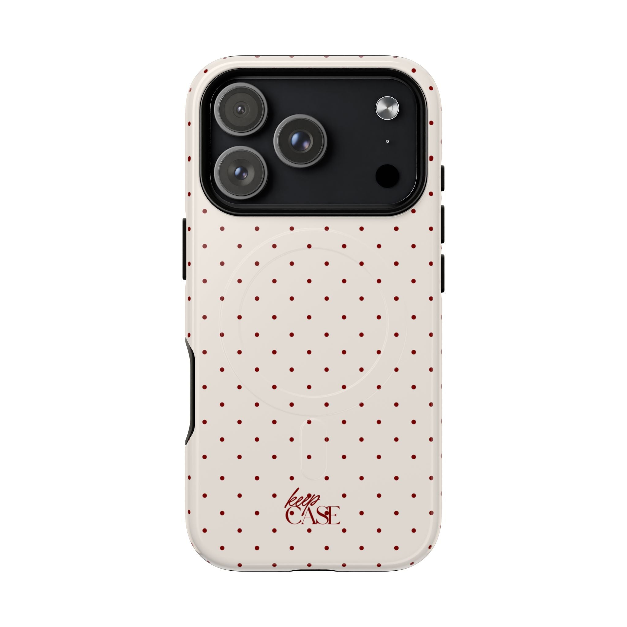 Keepcase Keepers Series — Cream Polka Dots