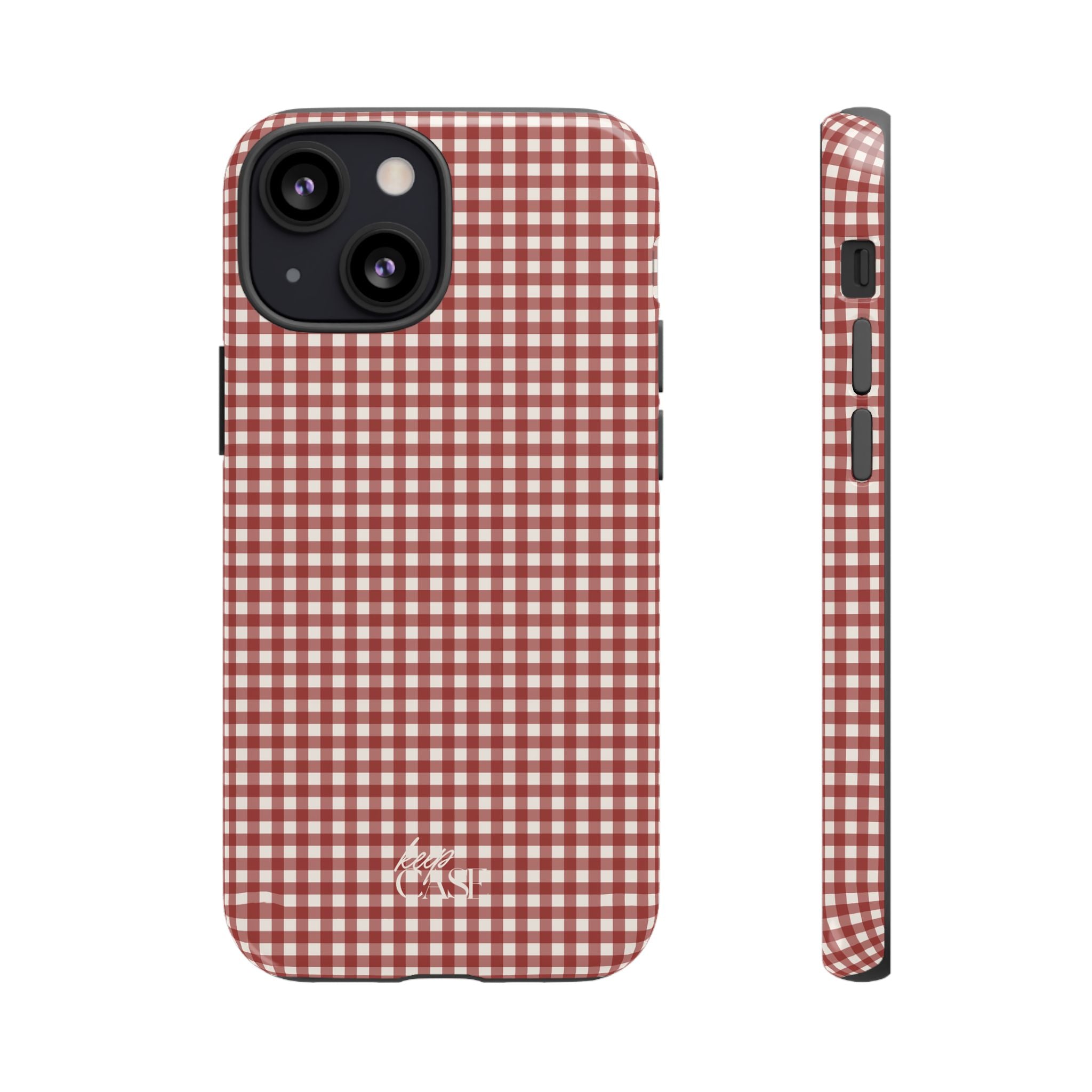 Keepcase Keepers Series — Burgundy and Cream Gingham