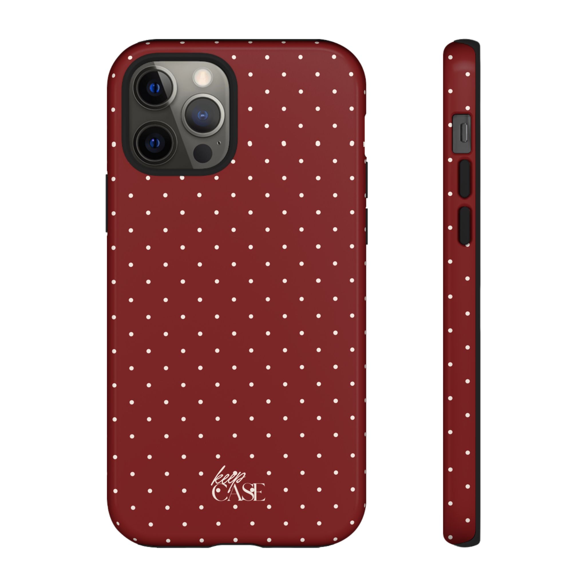 Keepcase Keepers Series — Burgundy Polka Dots