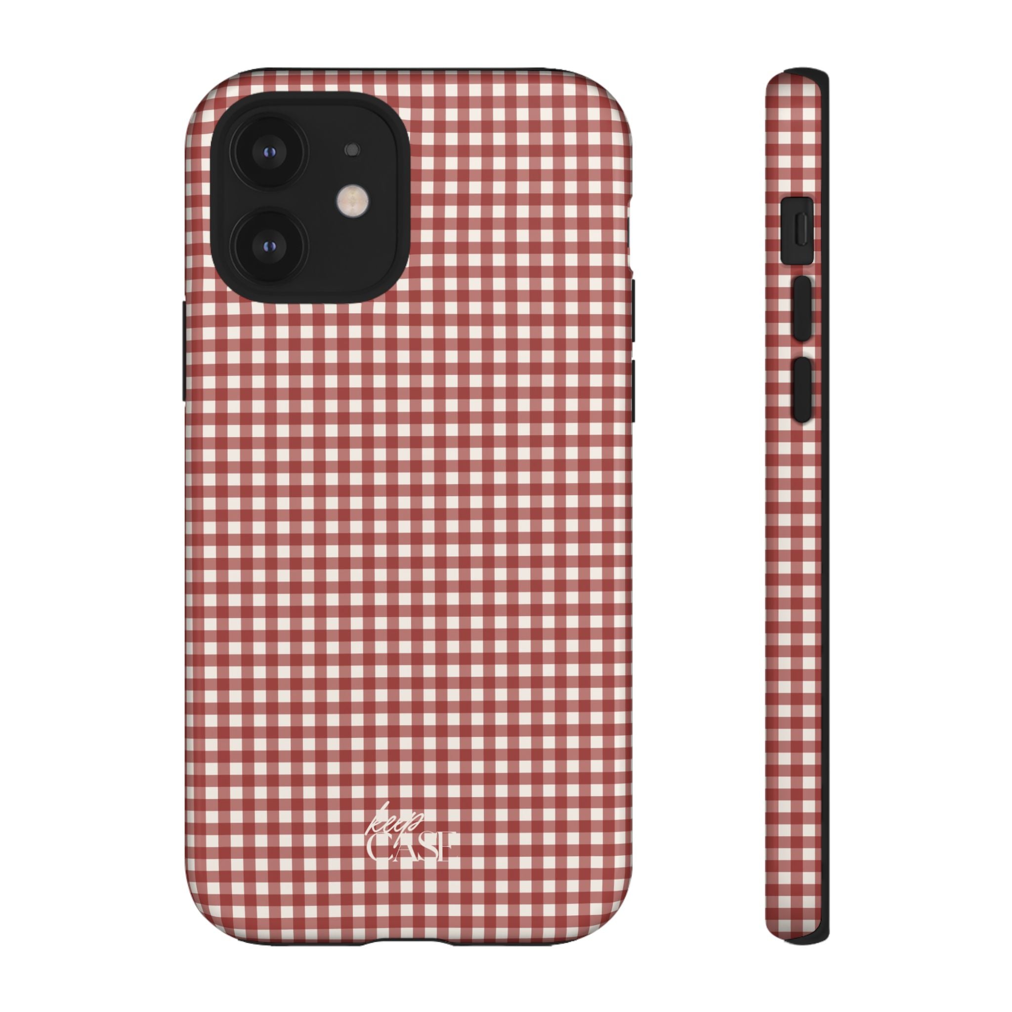 Keepcase Keepers Series — Burgundy and Cream Gingham