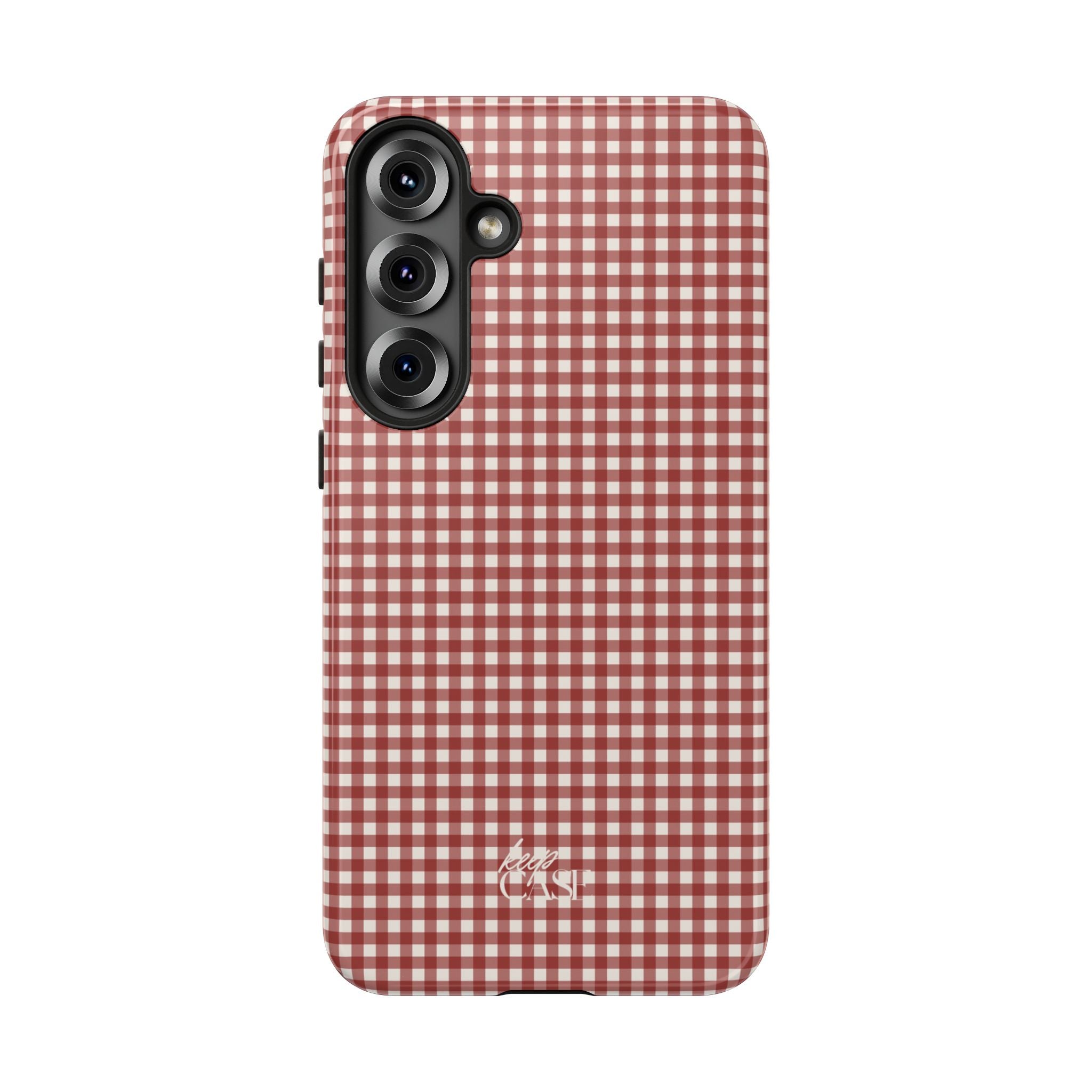 Keepcase Keepers Series — Burgundy and Cream Gingham