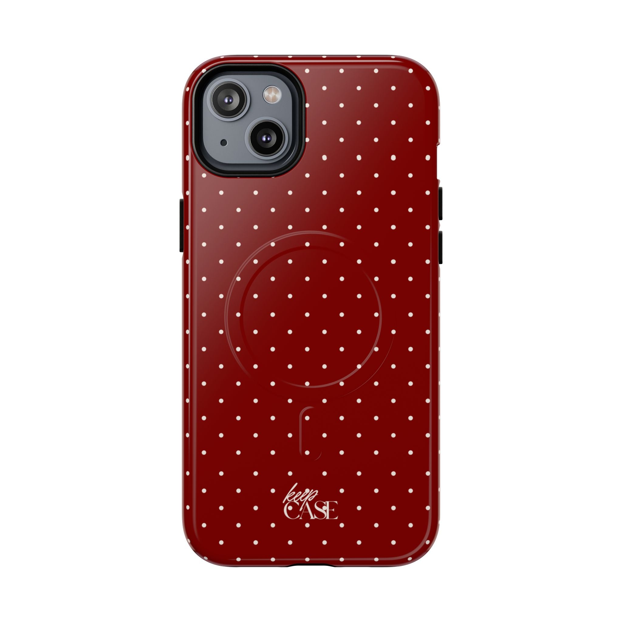 Keepcase Keepers Series — Burgundy Polka Dots
