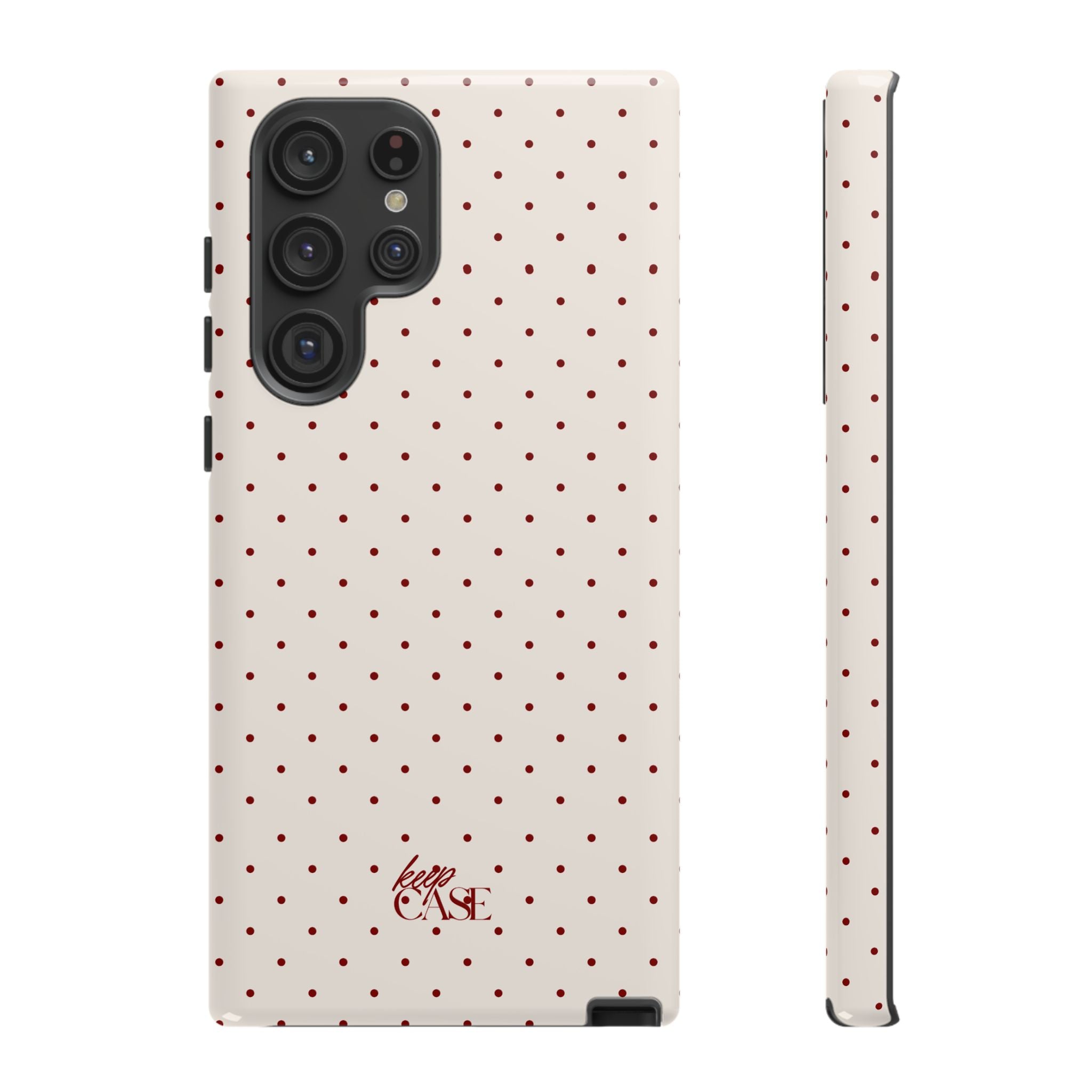Keepcase Keepers Series — Cream Polka Dots