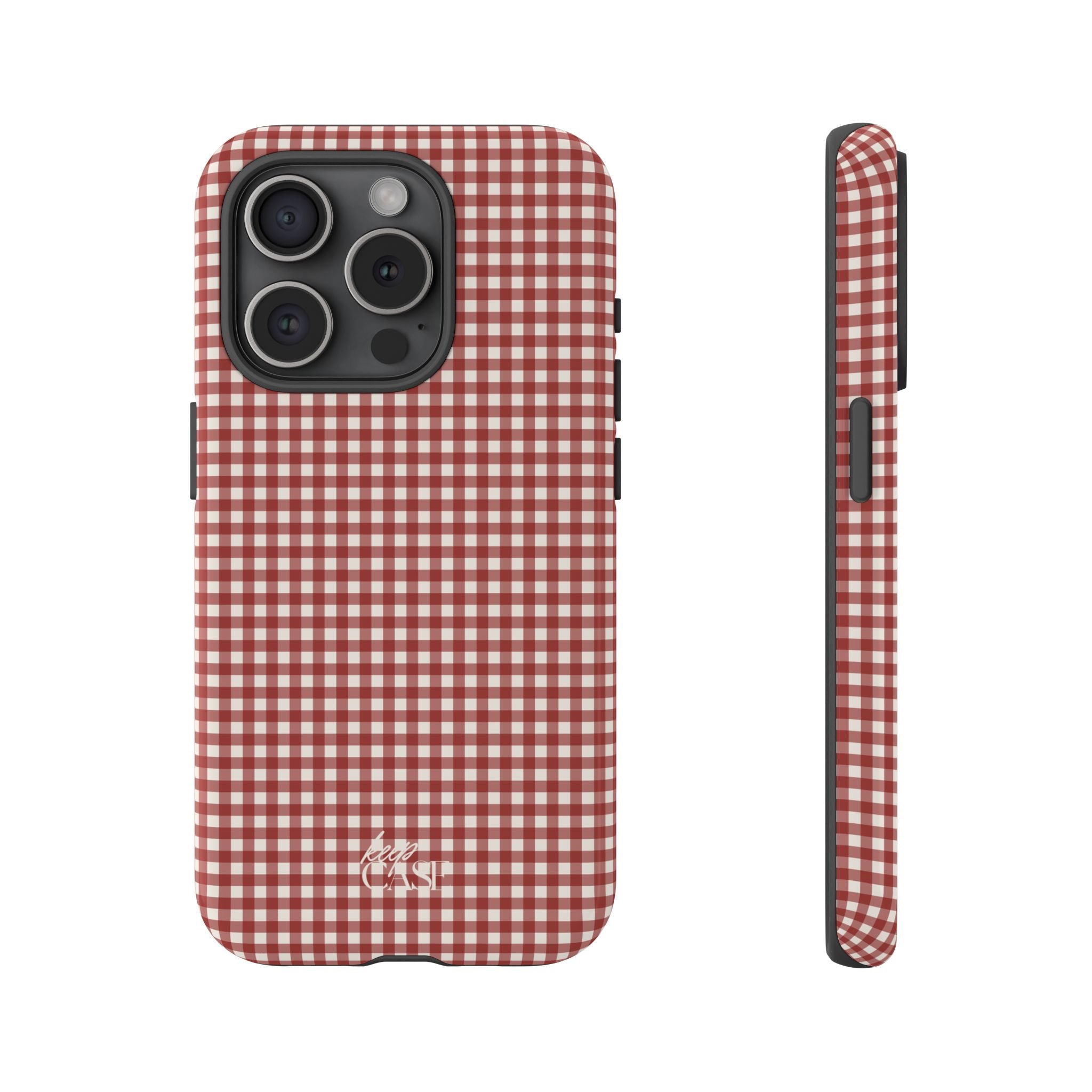 Keepcase Keepers Series — Burgundy and Cream Gingham
