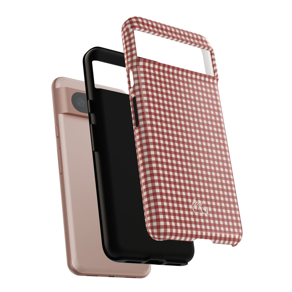 Keepcase Keepers Series — Burgundy and Cream Gingham