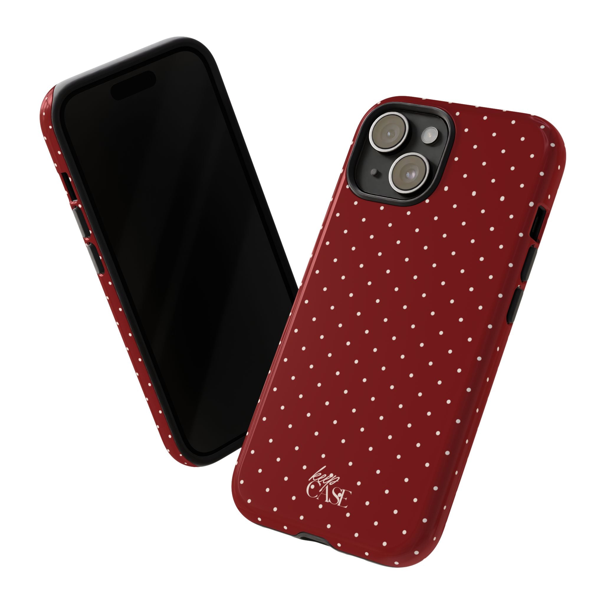 Keepcase Keepers Series — Burgundy Polka Dots