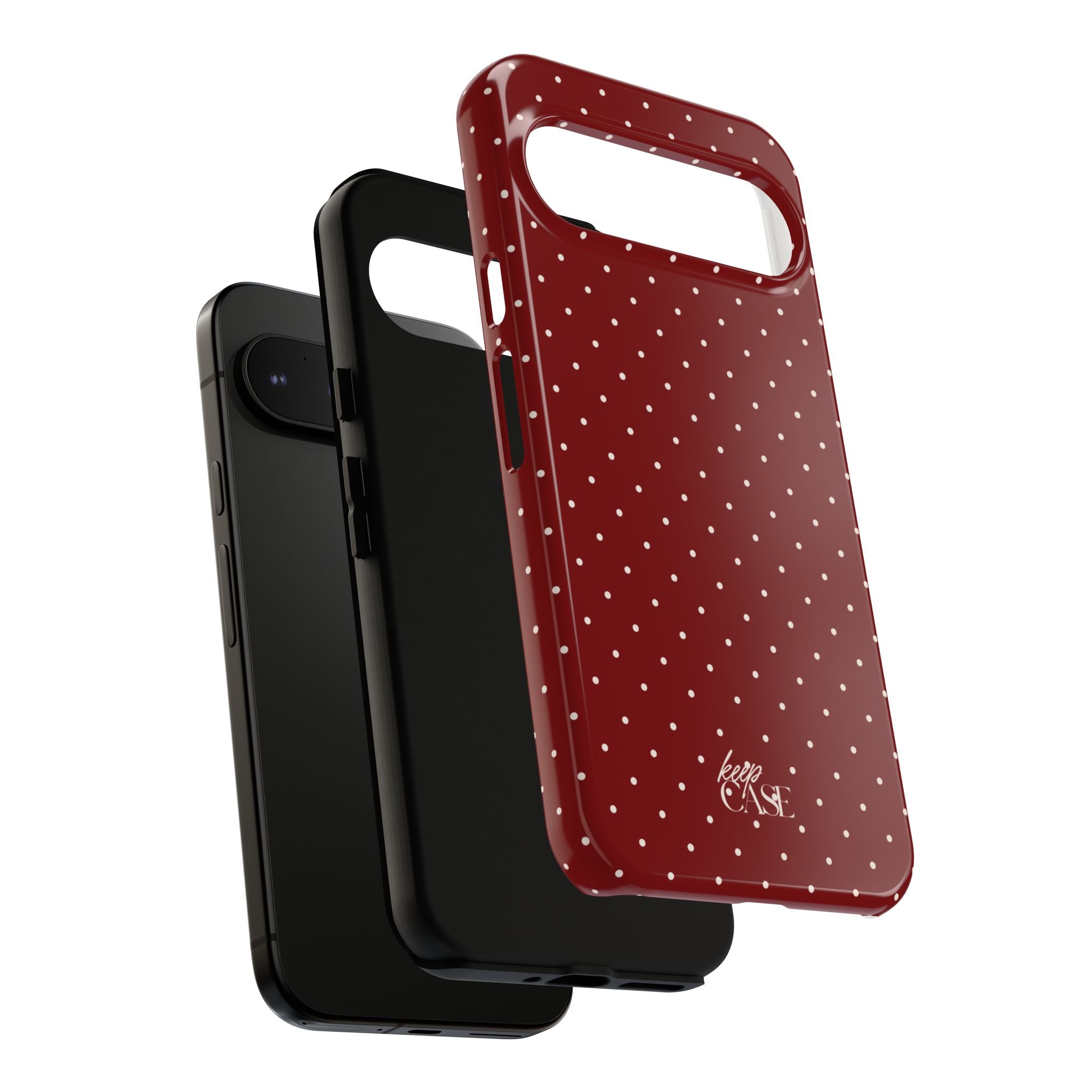 Keepcase Keepers Series — Burgundy Polka Dots