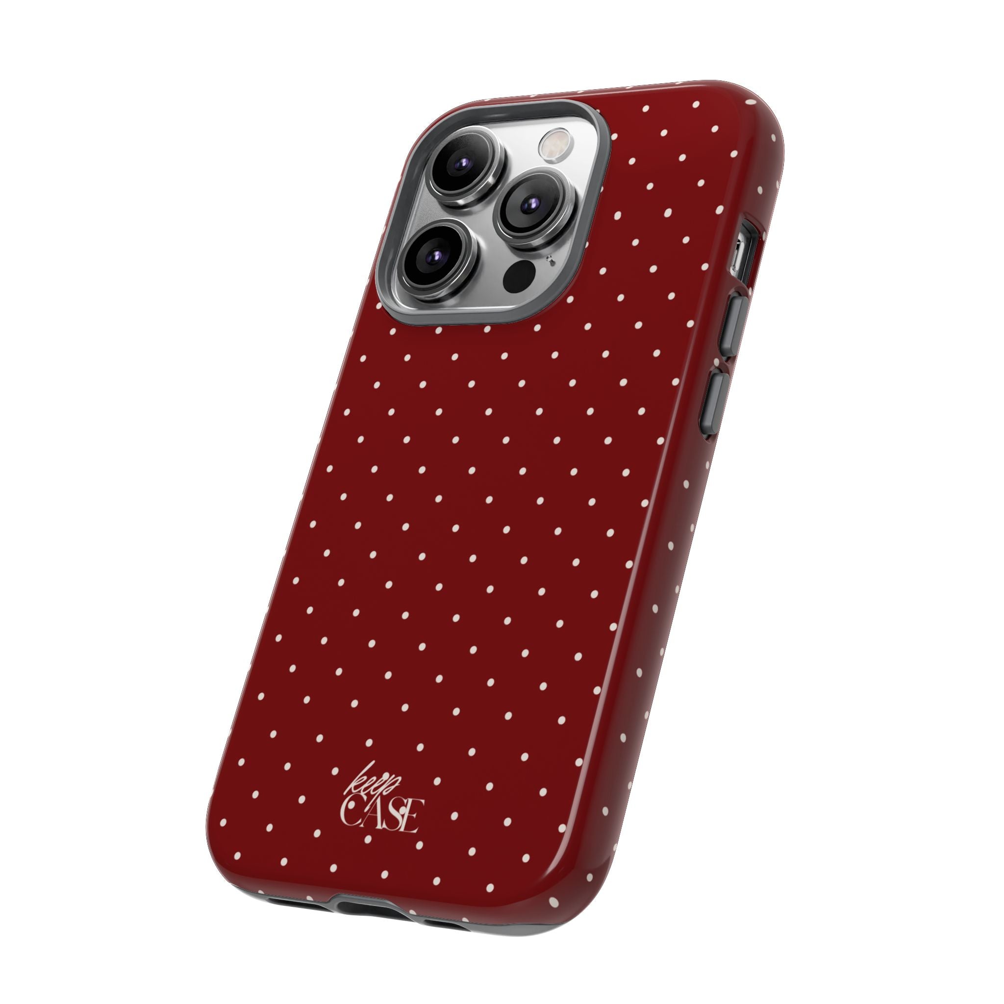 Keepcase Keepers Series — Burgundy Polka Dots