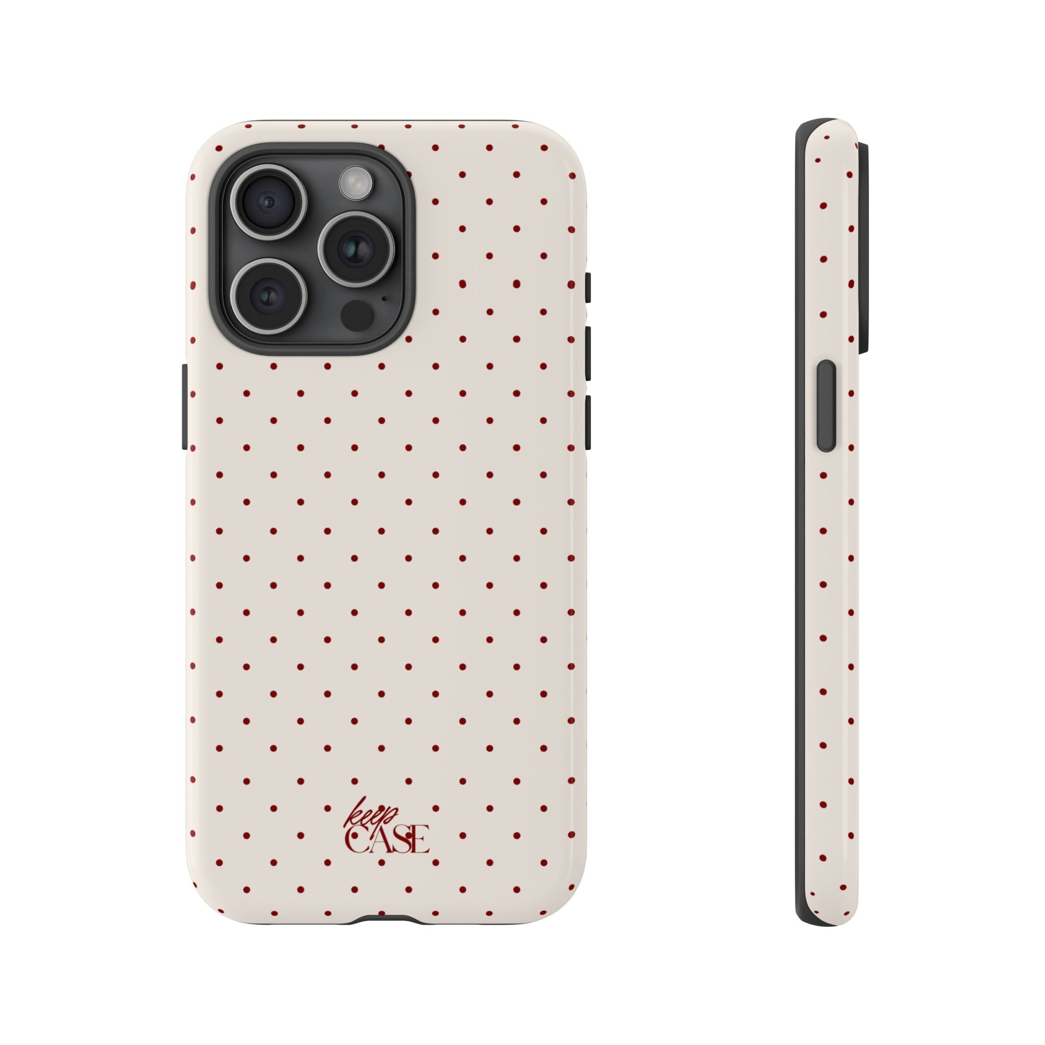 Keepcase Keepers Series — Cream Polka Dots