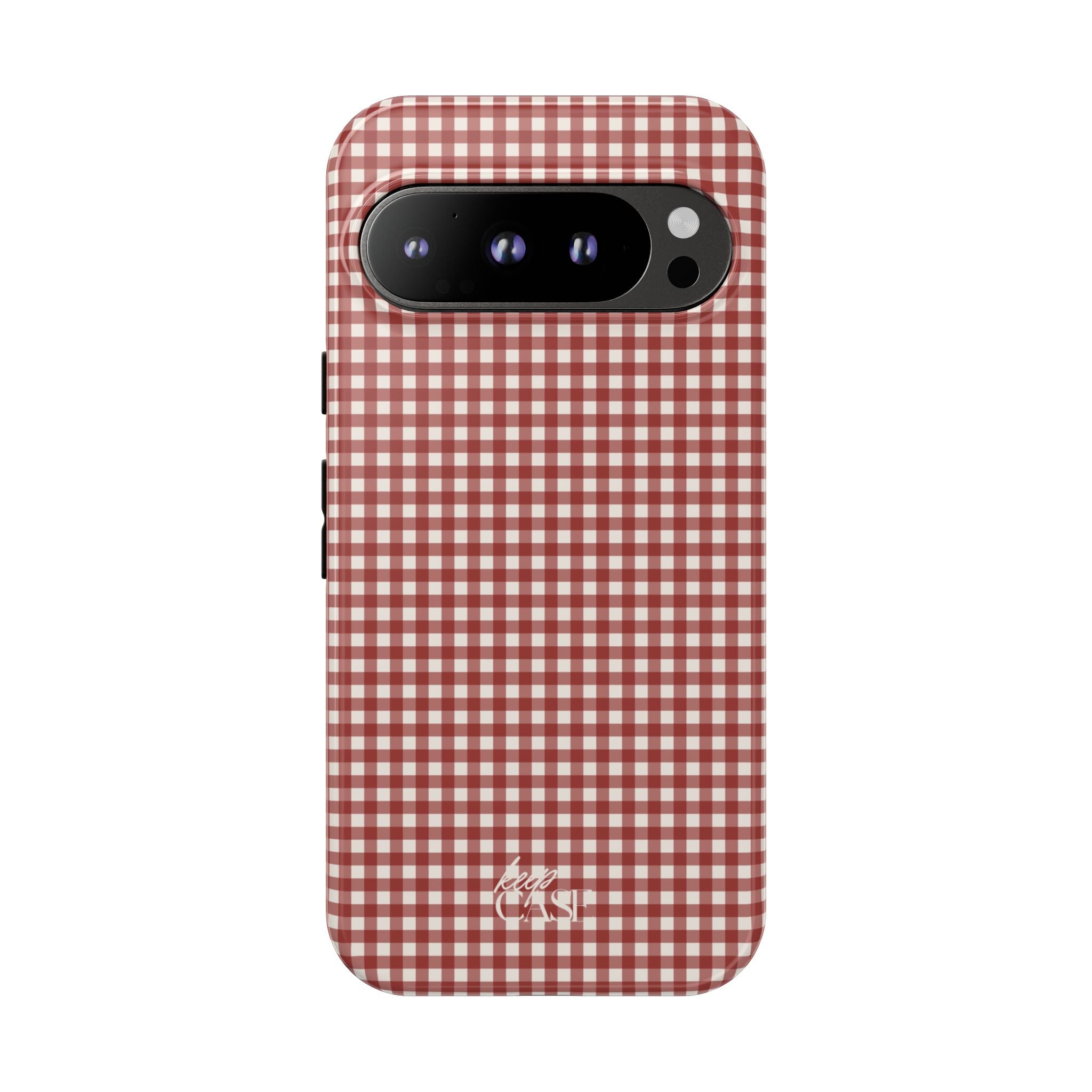 Keepcase Keepers Series — Burgundy and Cream Gingham