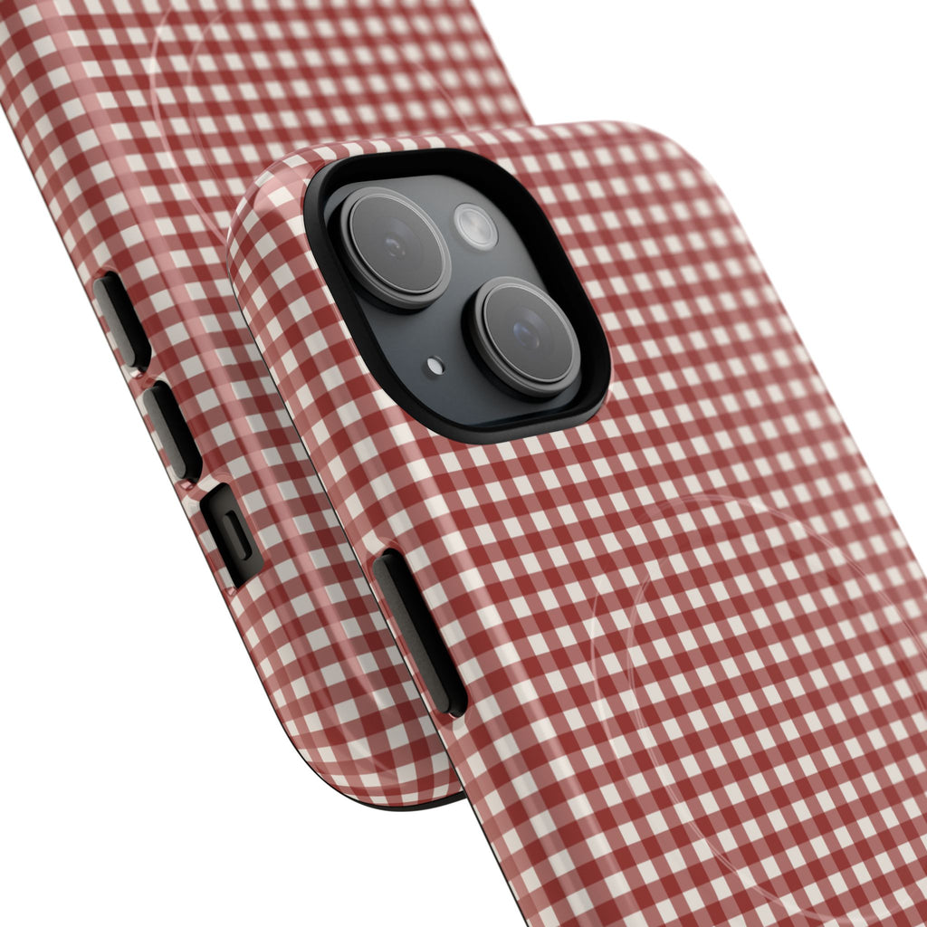 Keepcase Keepers Series — Burgundy and Cream Gingham